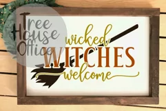 Wicked Witches Welcome Front Porch Sign SVG PNG JPG DXF Product Image 2