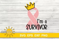 Breast cancer SVG | Pink Ribbon svg | Breast cancer support Product Image 3