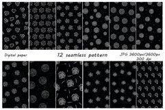 Seamless pattern of abstract flowers Product Image 1