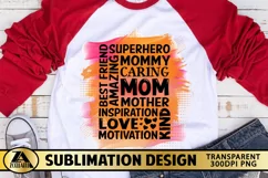 Mothers day Sublimation Mom PNG Mother Subway Watercolor PNG Product Image 1