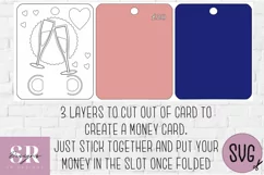 Anniversary Money card | Paper cutting | Money card SVG Product Image 2