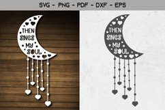 Then Sings My Soul - Inspirational Quotes Papercut Design Product Image 1