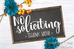 No Soliciting Sign - digital design Product Image 1