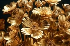 Golden flowers blooming in luxury and elegance Product Image 1