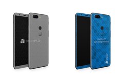 OnePlus 5T Vinyl Skin Design Mockup 2017 (Front-Back Angled) Product Image 2