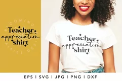 Teacher Appreciation Shirt SVG | Childrens School Shirt Product Image 1
