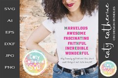MOTHER Marvellous Awesome Fascinating Faithful SVG Cut File Product Image 1