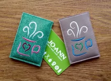 ITH Artful Tea Gift Card Holder - All Occasion Gift Card Holder - Machine Embroidery Product Image 4