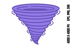Purple Tornado Icon Product Image 1