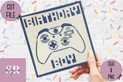 Birthday boy Gamer card| Paper cutting | Gamer card SVG Product Image 2