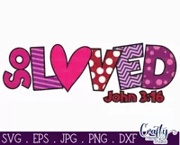 So Loved | Love Bible Verse Svg Design Product Image 2