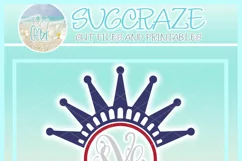 Lady Liberty USA Patriotic Monogram SVG Dxf Eps Png PDF Product Image 4