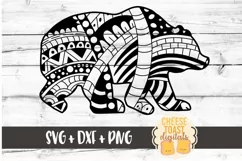 Bear - Zen Doodle Art - Animal SVG PNG DXF Cut Files Product Image 2