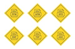 Set Of File Formats Icons Product Image 1