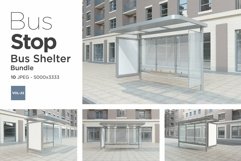 Bus Stop Bus Shelter Mockup Vol- 22 Product Image 1