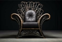 Luxury designer armchair on dark background Product Image 1