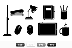 Minimalist Office Essentials Vector Clipart Bundle Product Image 1