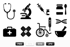 Medical Healthcare Icon Vector Set Bundle Product Image 1