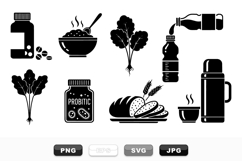 Probiotic Health Icon Vector Pack For Wellness Designs Product Image 1