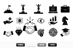 Business Success Icon Set for Marketing Projects Product Image 1