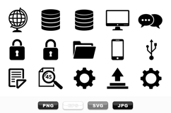Technology Icon Vector Set For Digital Projects Product Image 1