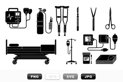 Medical Equipment Vector Icon Set for Healthcare Product Image 1