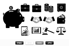 Business Finance Vector Icon Set For Commercial Use Product Image 1