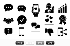 Business Communication Icon Set for Digital Projects Product Image 1