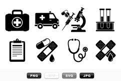 Medical Icons SVG Pack for Health Projects Product Image 1