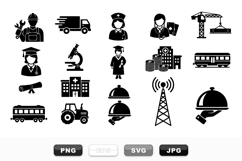 Industrial And Service Vector Icon Collection Bundle Product Image 1