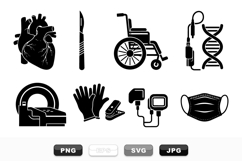 Medical Equipment Vector Icon Set for Healthcare Product Image 1