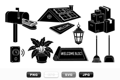 Household Silhouette SVG Set for Crafts and Decor Product Image 1