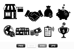 Business and Finance Icon Vector Set Bundle Product Image 1