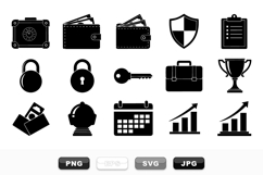 Vector Finance Icon Set For Business Use Product Image 1