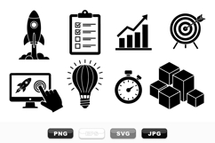Vector Business Icon Set for Startup and Growth Product Image 1