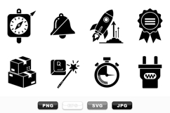 Minimal Business Icon Vector Clipart Bundle Product Image 1