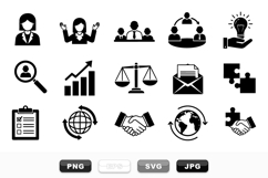 Business Strategy Icon Set for Corporate Projects Product Image 1