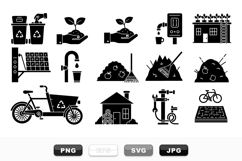 Eco Friendly Recycling Vector Icon Bundle Set Product Image 1