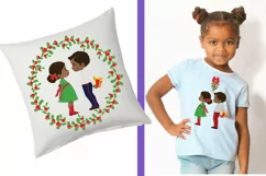 African American Christmas Kiss Kids - Mistletoe Product Image 5