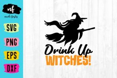 Drink Up Witches Halloween SVG Cut File Product Image 2