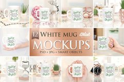 Bundle of 12 Mugs coffee Mockup Product Image 1