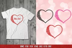 Heart Frame SVG,Heart Flower,Valentine Heart,Heart Paper Cut Product Image 2