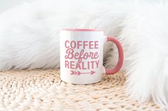 Mug Mockup 11 Oz White Coffee Cup Pink Handle Mock up Product Image 2