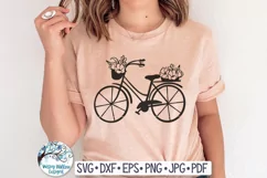 Bicycle with Flowers SVG | Floral Vintage Bike SVG Product Image 2