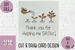 Thank you teacher card | Paper cutting | teacher card SVG Product Image 2