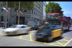 Traffic in the centre of Barcelona. Product Image 1