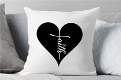 Faith Heart SVG PNG EPS DXF Files For Cutting and Printing Product Image 7