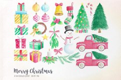 Watercolor Christmas Clipart PNG Product Image 2