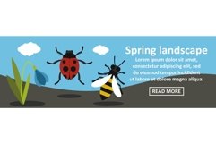 Spring landscape banner horizontal concept Product Image 1