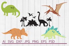 Dinosaurs SVG Bundle, DXF File, Cuttable File Product Image 1